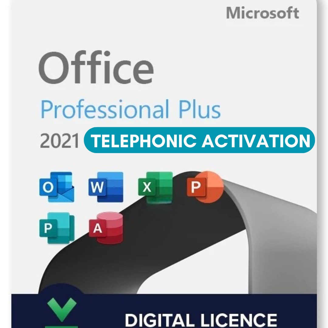 Office Professional Plus 2021
Phone Activation (Lifetime)